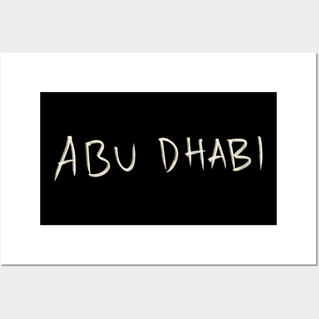 Abu Dhabi Wall Art by Saestu Mbathi